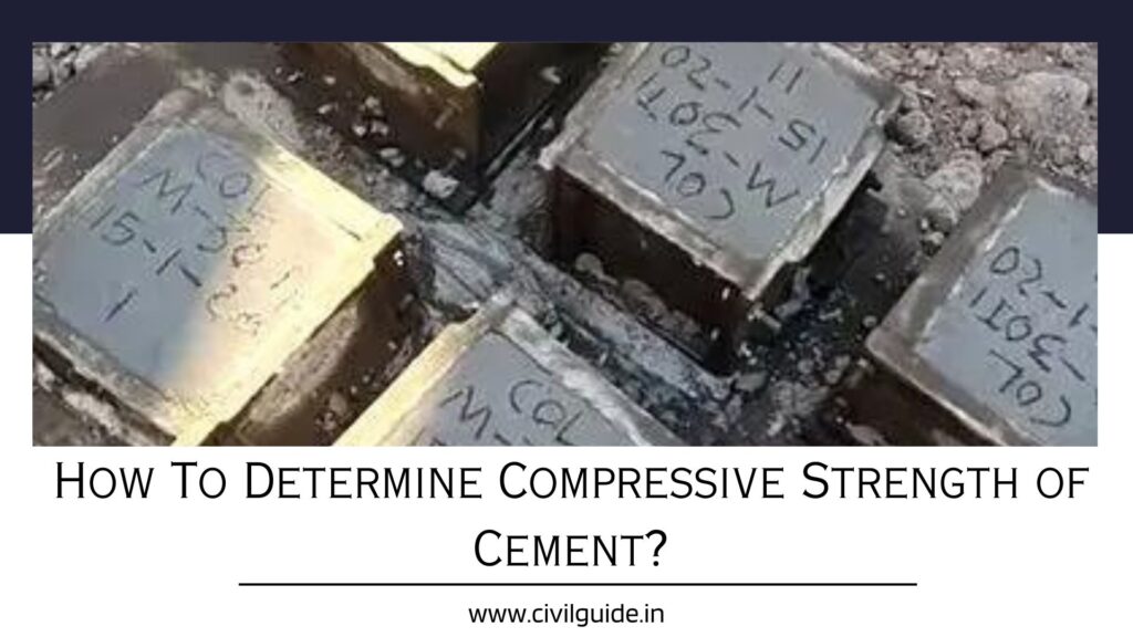 Determination of Compressive Strength of Cement
