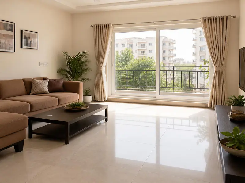Affordable vitrified tile flooring and uPVC windows for Indian homes