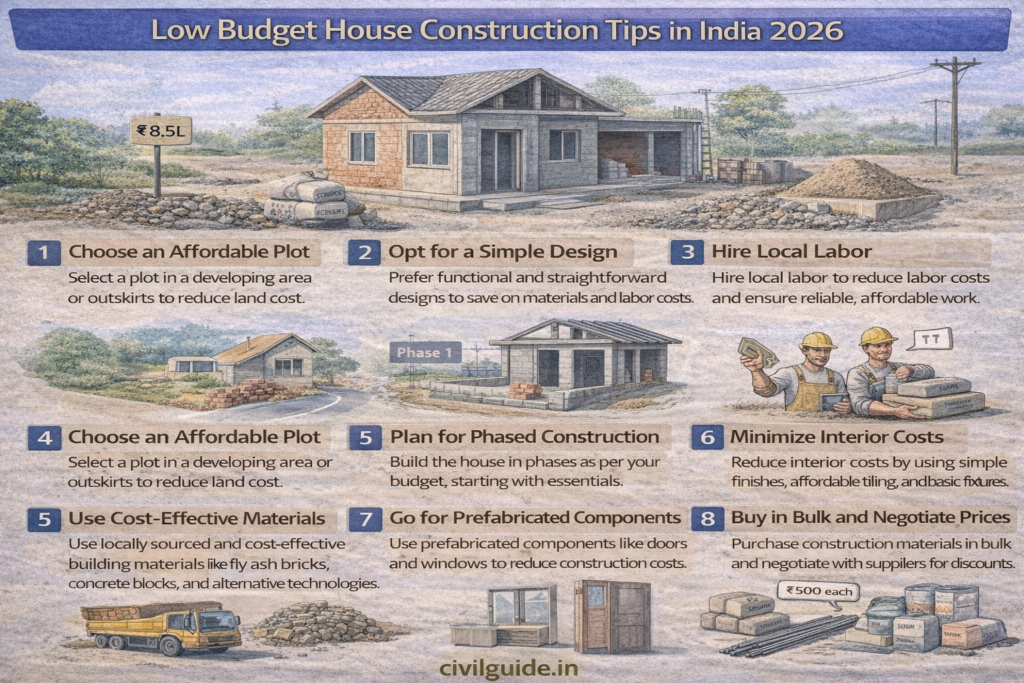 Low Budget House Construction Tips in India
