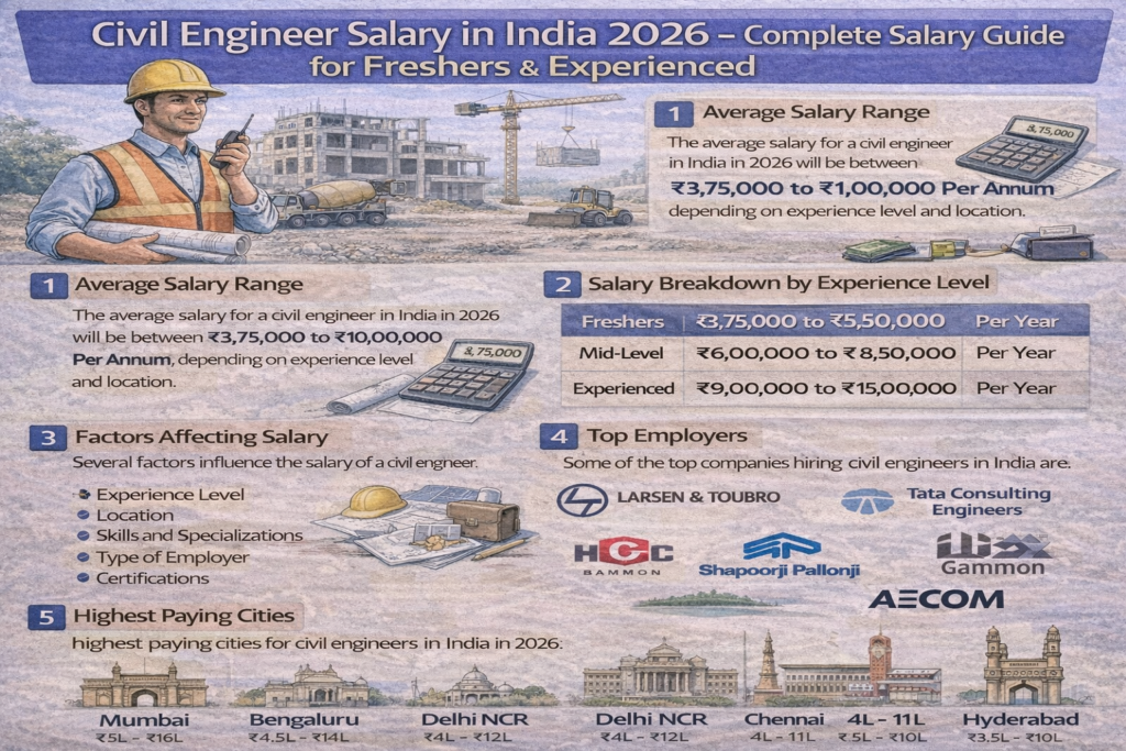 Civil Engineer Salary in India 2026
