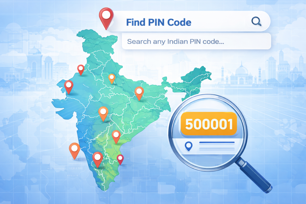 Find any indian pincode