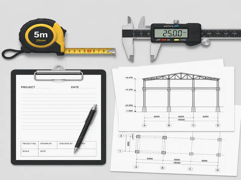 Construction material measurement units and takeoff tools