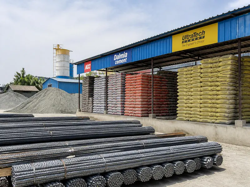 Construction materials for 2BHK house in India