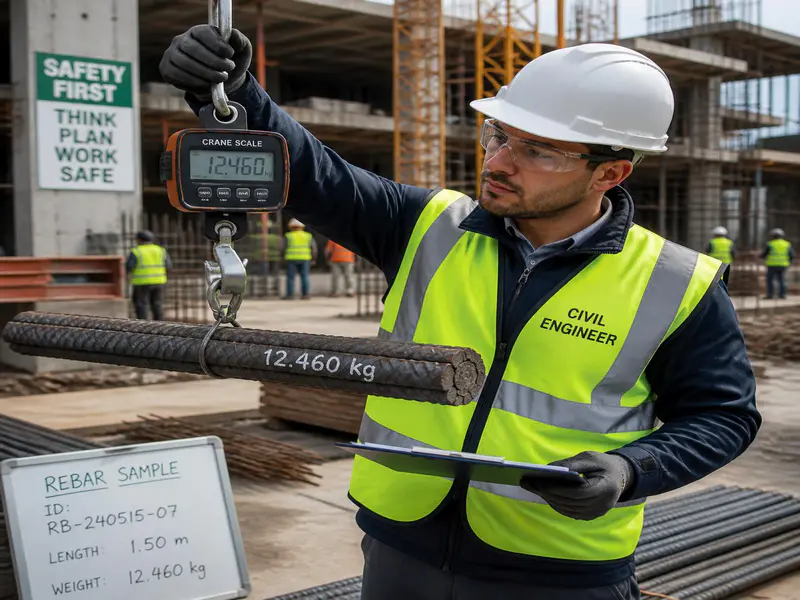 Construction site quality controls and material wastage checking
