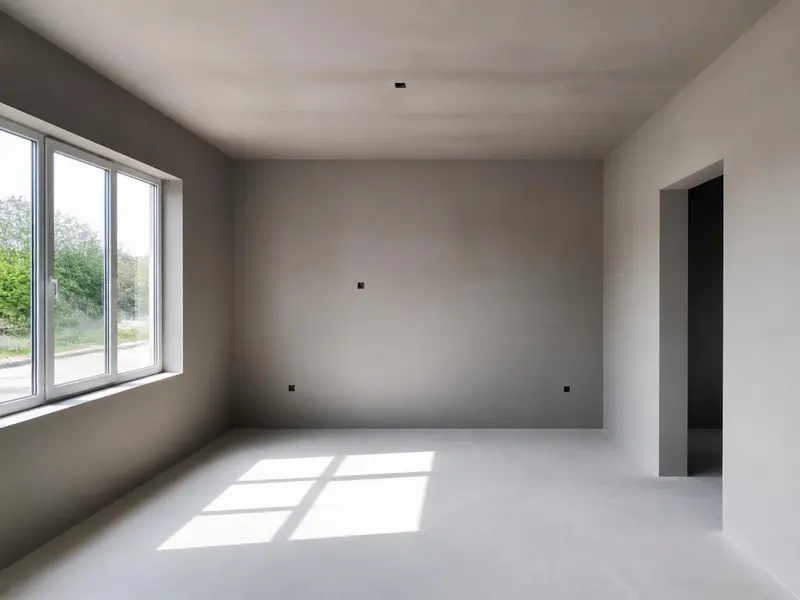 Finished plastered wall surface