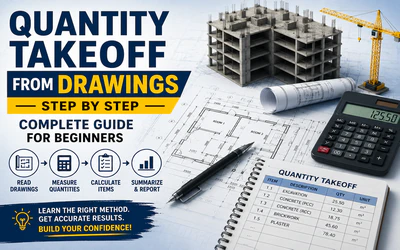 Quantity Takeoff from Drawings Step by Step