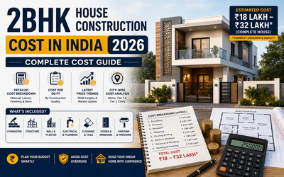 2BHK House Construction Cost in India