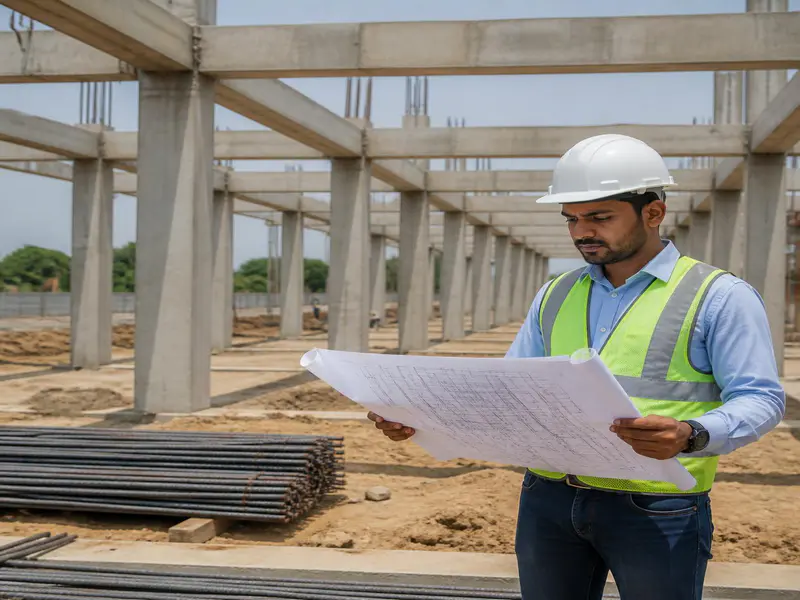 Optimized column and beam layout for cost effective house construction