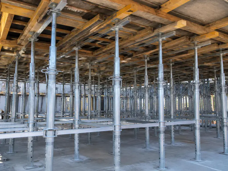 Scaffolding props and formwork support load verification