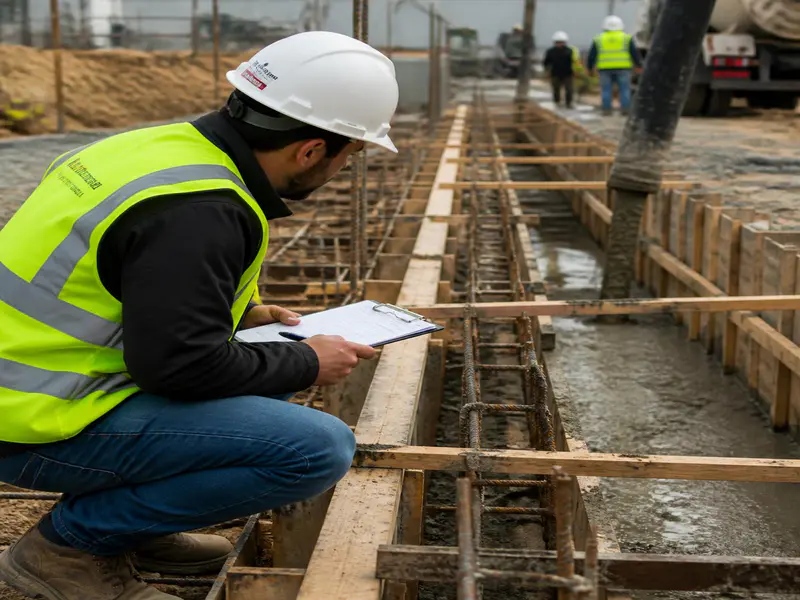 Site quality control and material wastage management in construction