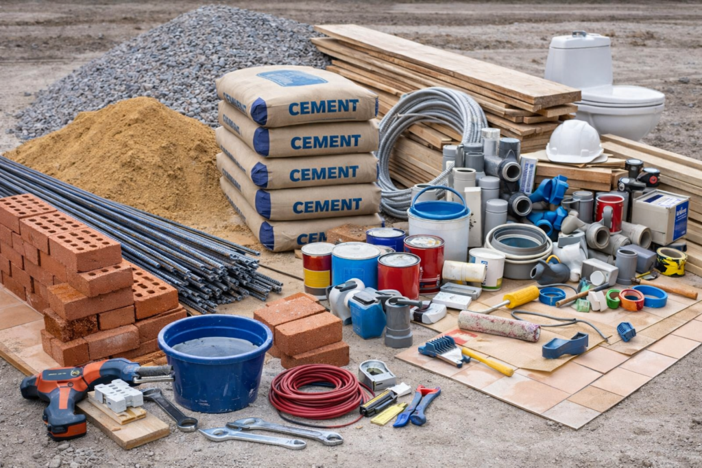 Building Materials List for House