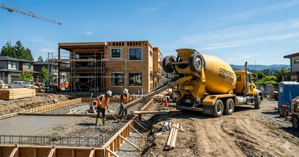 concrete mix ratio for house construction feature image