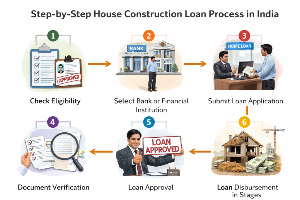 House Construction Loan Process in India