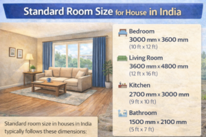 Standard Room Size for House in India