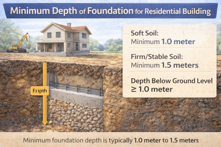 Minimum Depth of Foundation for Residential Building