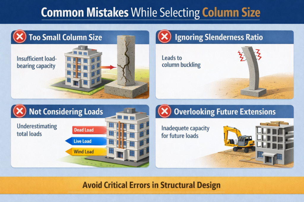 Column Size for 1 2 and 3 Storey Building