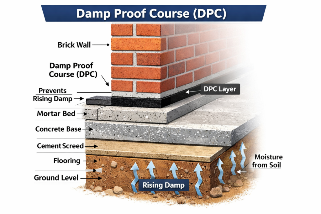 Damp Proof Course (DPC) in Construction