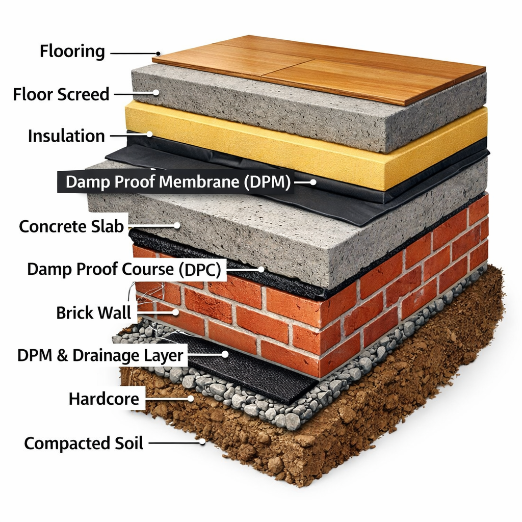 Damp Proof Course (DPC) in Construction