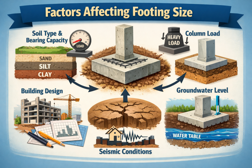 Footing Size Calculation for Residential Building