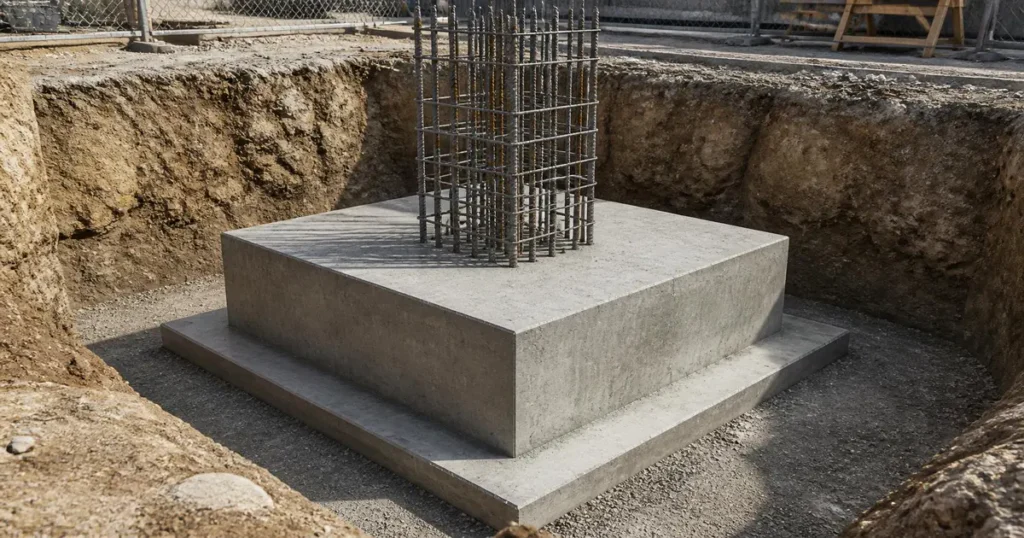 Footing size calculation for residential building