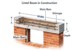 Lintel Beam in Construction – Size, Design and Reinforcement Guide