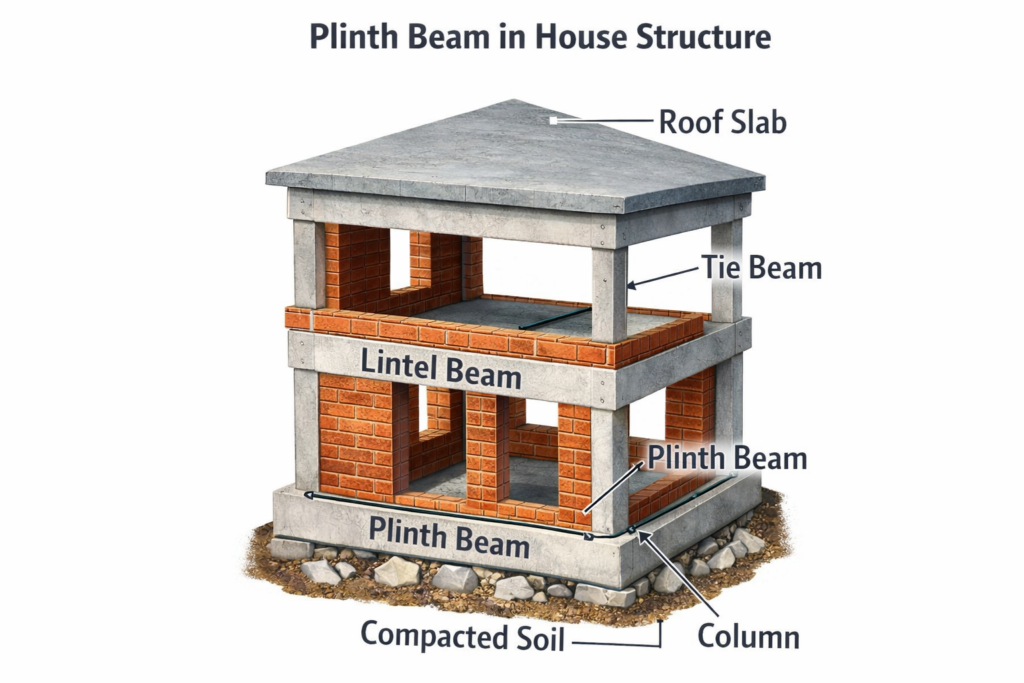 Plinth Beam in Construction