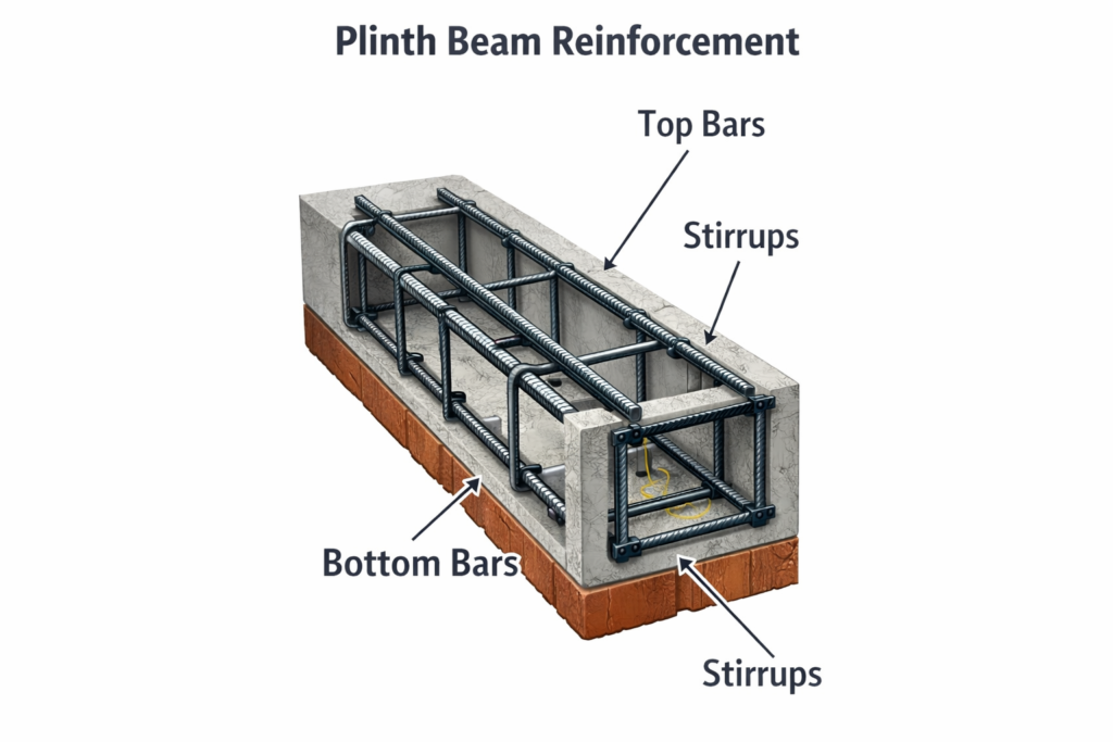 Plinth Beam in Construction