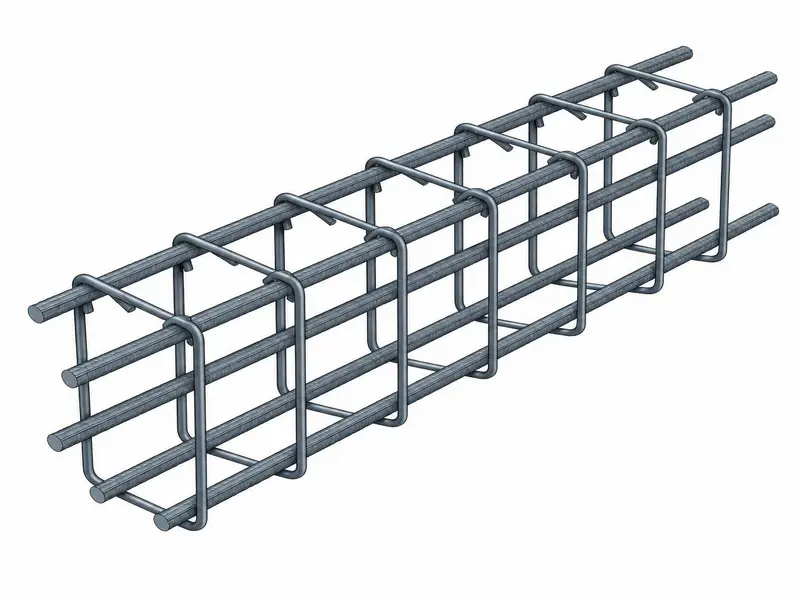 Lintel Beam Steel Reinforcement and Stirrups Detail