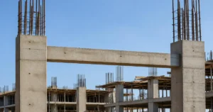 Tie Beam in Construction Structural Frame