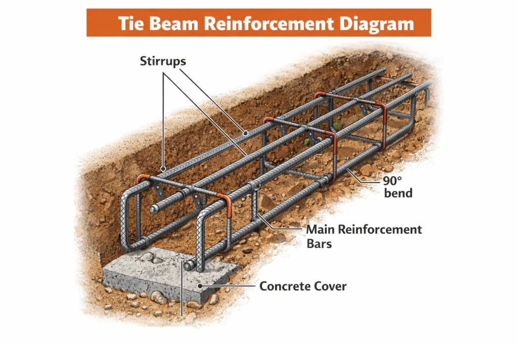 Tie Beam in Construction