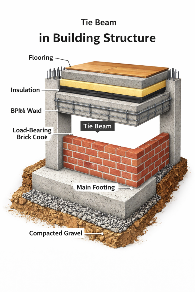 Tie Beam in Construction