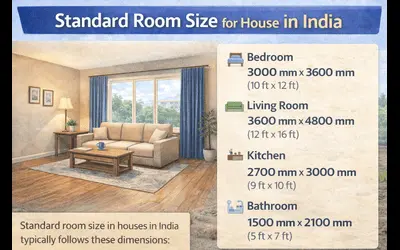 Standard Room Size for House in India