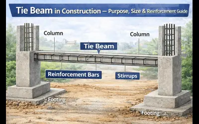 Tie Beam in Construction