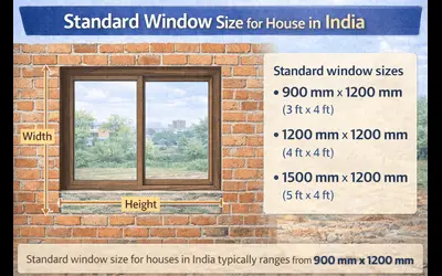 Standard Window Size for House in India