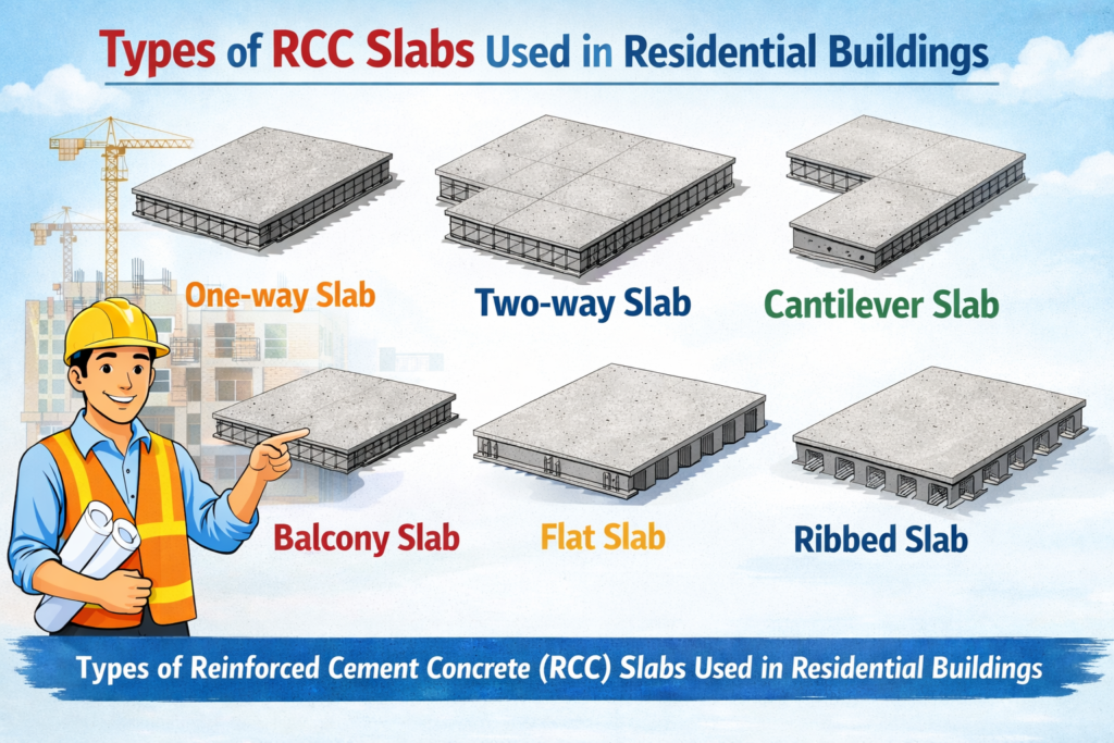 RCC Slab Thickness for Residential Building