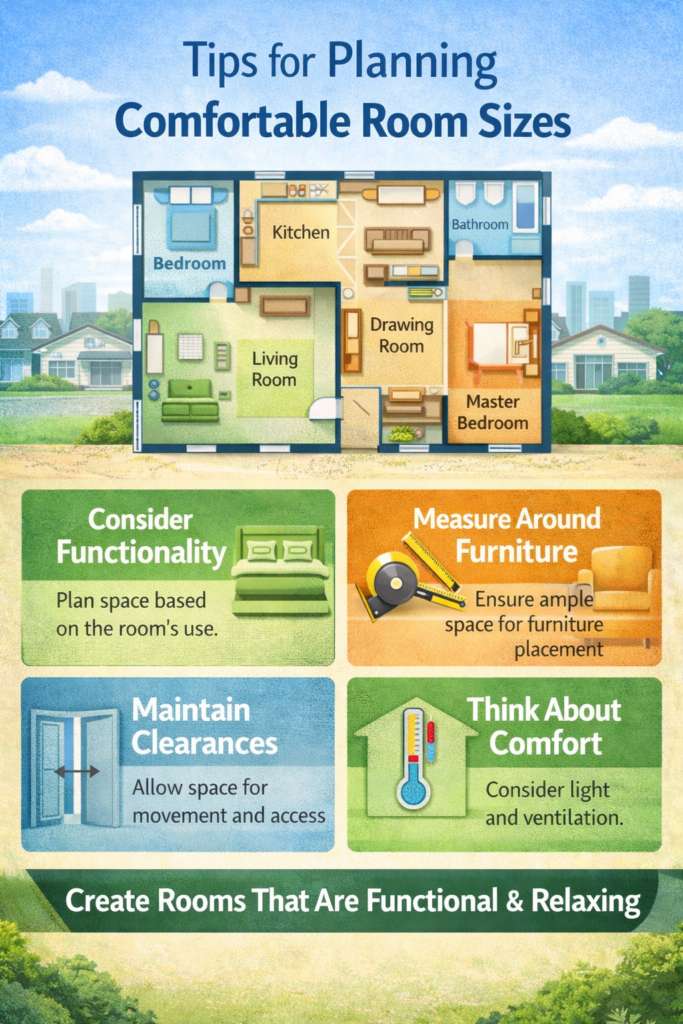 Standard Room Size for House in India