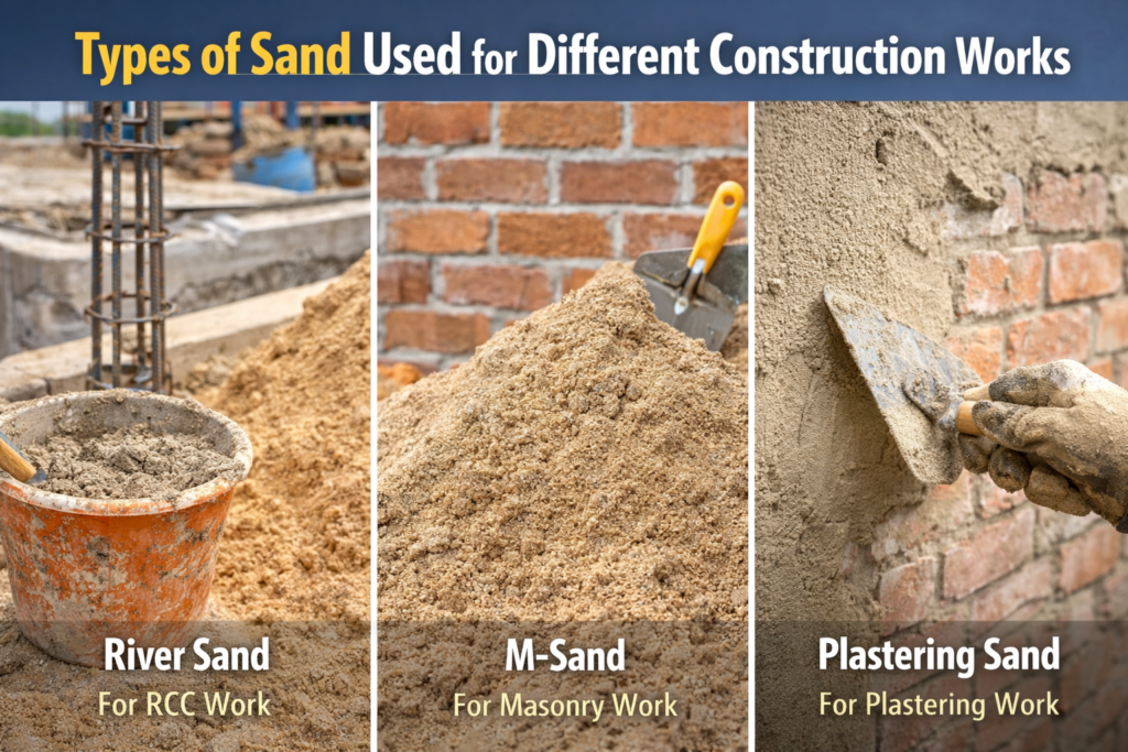 sand calculation for 1000 sq ft house