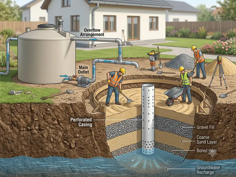Rainwater Recharge Pit Construction