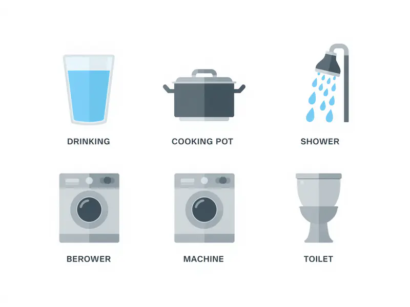 daily water consumption per person in liters