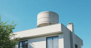 overhead water tank size for residential house