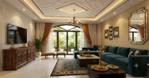 Modern false ceiling design for an Indian house