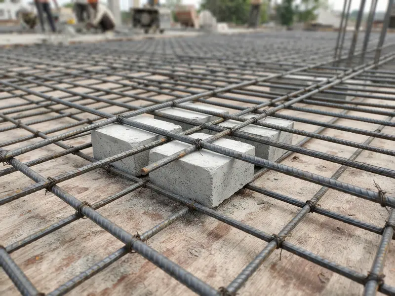 RCC reinforcement concrete cover blocks inspection