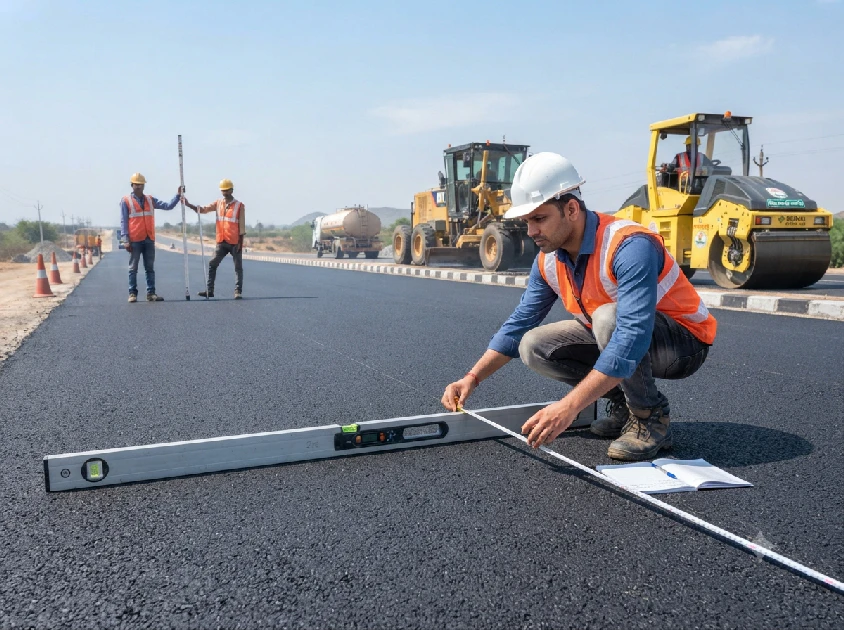 bt road construction in india